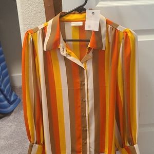 Long sleeve button up blouse